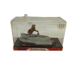 Sculpture Decor Figure Decor Hermitage Pottery Native American Boating